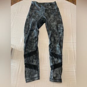 Zyia mesh metallic leggings